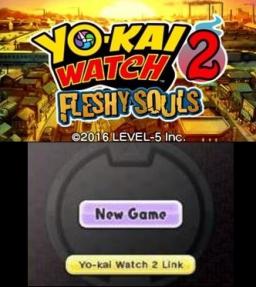 Yo-Kai Watch 2: Fleshy Souls Title Screen